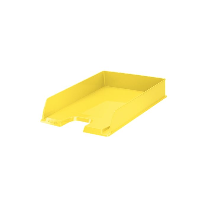 Esselte Europost Vivida Bandeja Portadocumentos -  Formato Vertical - A4 - Espacio para Etiqueta Identificativa - Color Amarillo