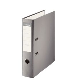 Esselte Archivador de Palanca - Formato Folio - Lomo 75mm - Capacidad para 500 Hojas - Color Gris