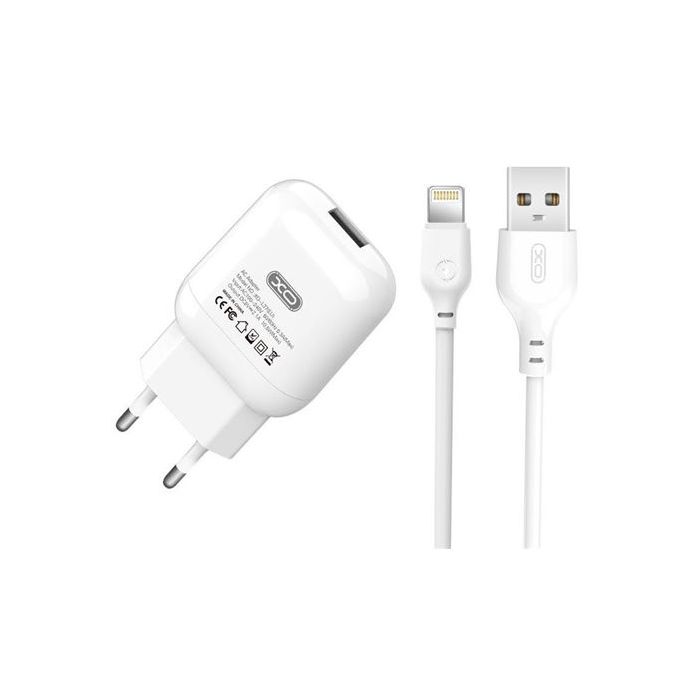 XO L37 Pack Cargador de Corriente USB + Cable USB a Lightning