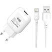 XO L37 Pack Cargador de Corriente USB + Cable USB a Lightning