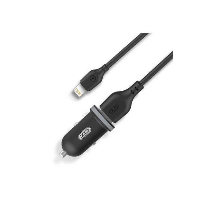 XO TZ08 Pack Cargador de Coche + Cable USB-A a Lightning - 2 Puertos USB
