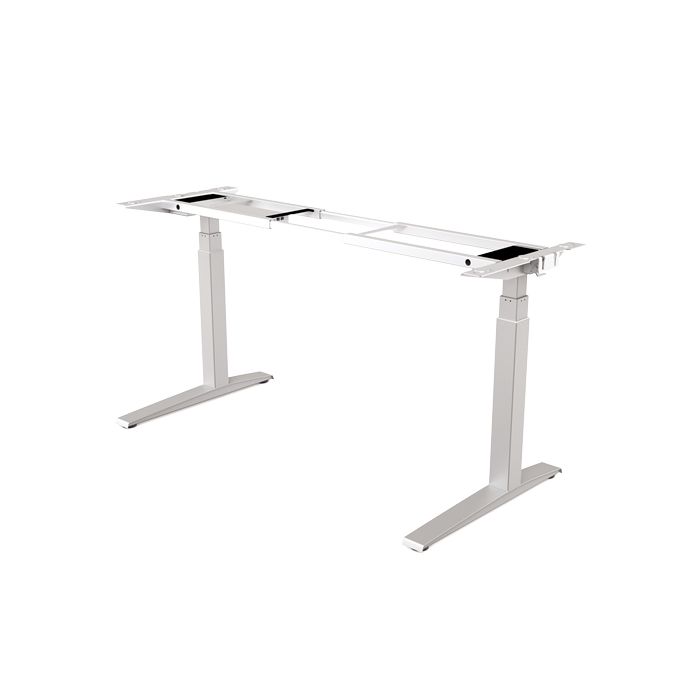 Fellowes Estructura Metálica para Mesa Regulable en Altura Levado - 4 Configuraciones de Memoria - Motor Dual - Silenciosa y Rapida - Color Plata