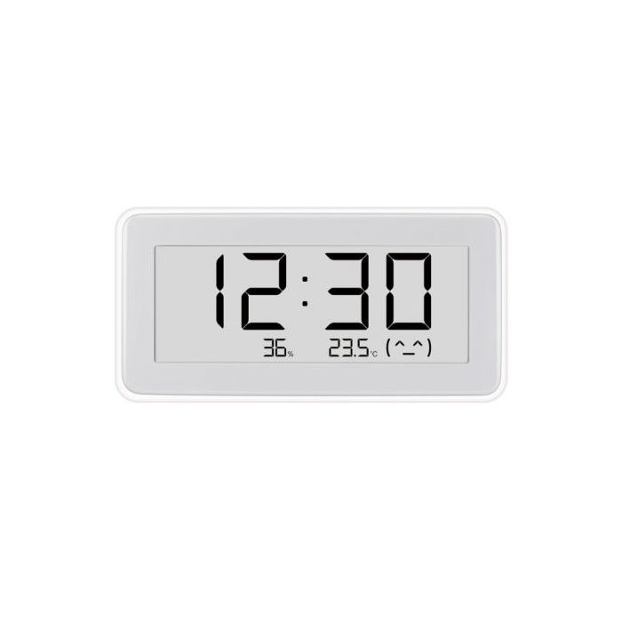 Xiaomi Medidor de Temperatura y Humedad Bluetooth 5.0 - Pantalla Tinta Electronica - Alertas Visuales y Sonoras