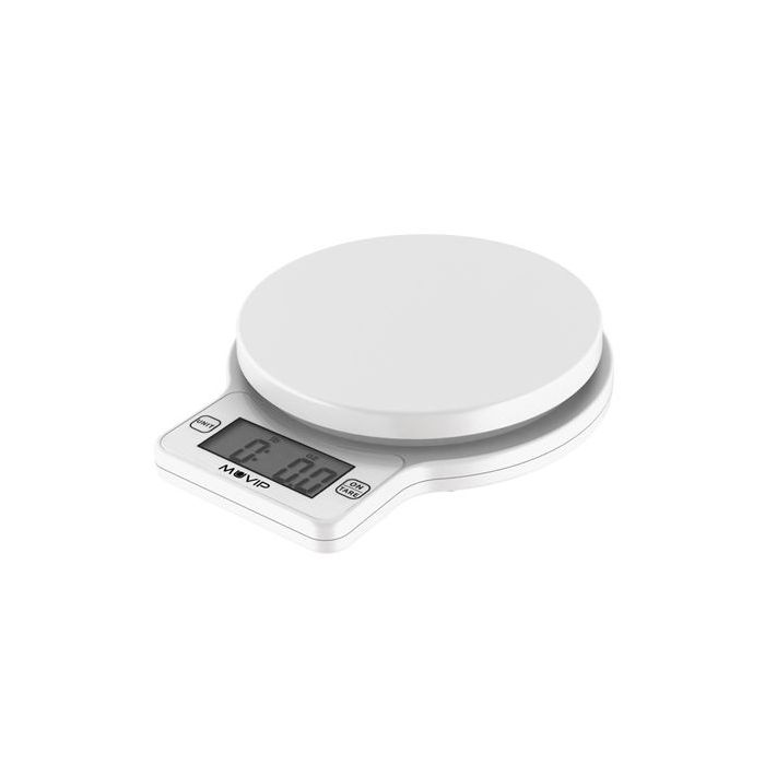 Muvip Round Kitchen Bascula de Cocina Digital - Sensor de Alta Precision - Apagado Automatico - Peso Max. 5kg