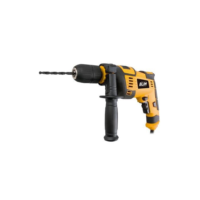 Blim Taladro Percutor 810W - Velocidad Regulable 0-3000rpm - Portabrocas de 13mm sin Llave - Boton de Bloqueo - Incluye Maletin con Accesorios
