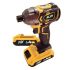 Blim Atornillador de Impacto a Bateria 20V 2Ah - Incluye 2 Baterias - 190Nm Par Maximo - 2 Velocidades 0-1000/0-2800rpm - Color Amarillo