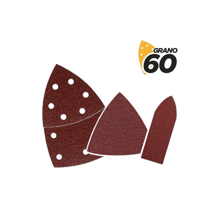 Blim Pack de 9 Lijas con Velcro para Lijadora BL0137 - Grano 60 - 3 Formatos