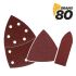 Blim Pack de 9 Lijas con Velcro para Lijadora BL0137 - Grano 80 - 3 Formatos