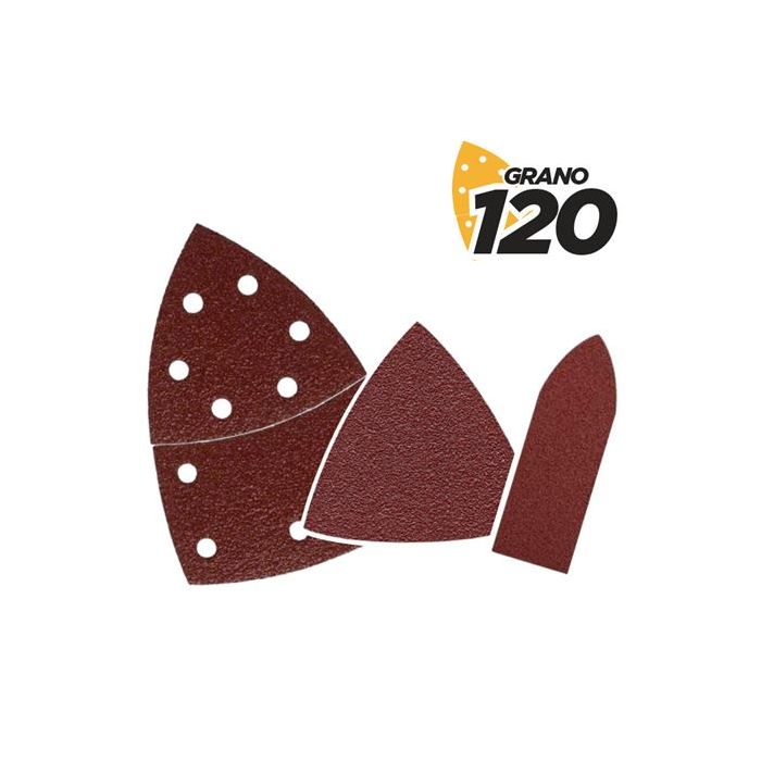 Blim Pack de 9 Lijas con Velcro para Lijadora BL0137 - Grano 120 - 3 Formatos