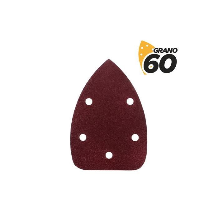 Blim Pack de 10 Lijas con Velcro para Lijadora BL0124 - Grano 60 - Formato Triangular