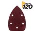 Blim Pack de 10 Lijas con Velcro para Lijadora BL0124 - Grano 120 - Formato Triangular