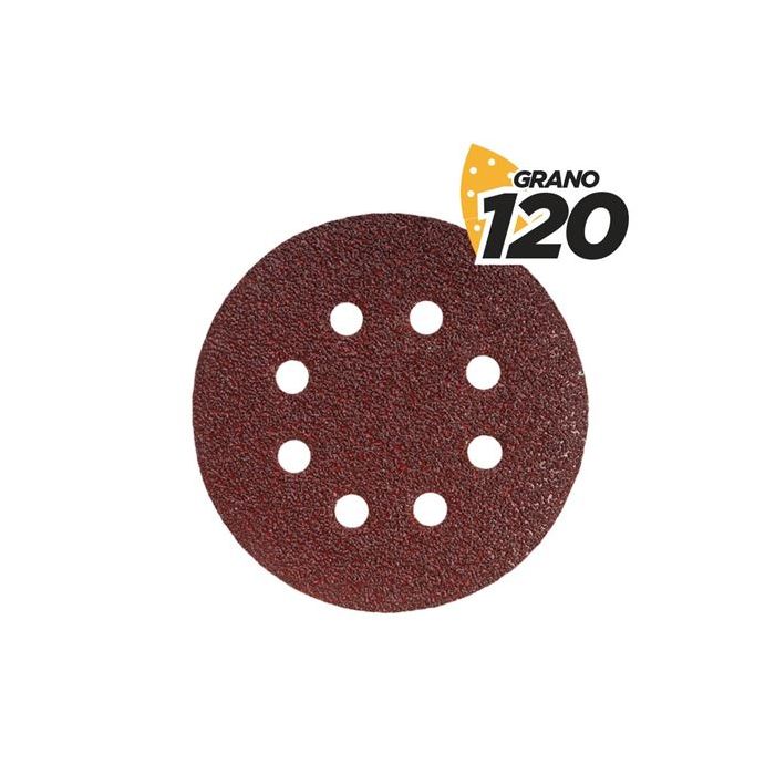 Blim Pack de 10 Lijas con Velcro para Lijadora BL0136 - 150mm - Grano 120 - Formato Circular