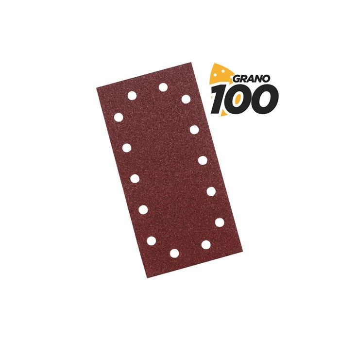 Blim Pack de 10 Lijas con Velcro para Lijadora BL0123 - Grano 100 - Formato Rectangular