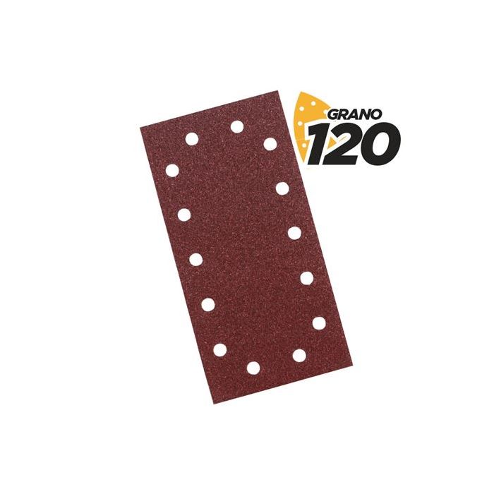 Blim Pack de 10 Lijas con Velcro para Lijadora BL0123 - Grano 120 - Formato Rectangular