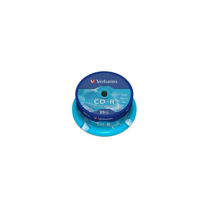 Verbatim CD-R 52x 700MB (Tarrina 25 Uds)