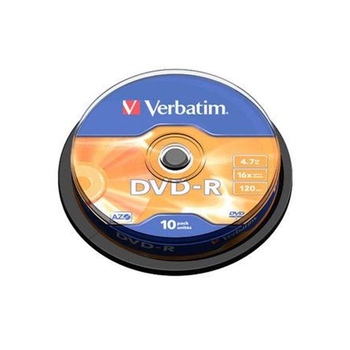 Verbatim DVD-R 16x 4.7GB (Tarrina 10 Uds)