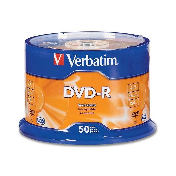 Verbatim DVD-R 16x 4.7GB (Tarrina 50 Uds)