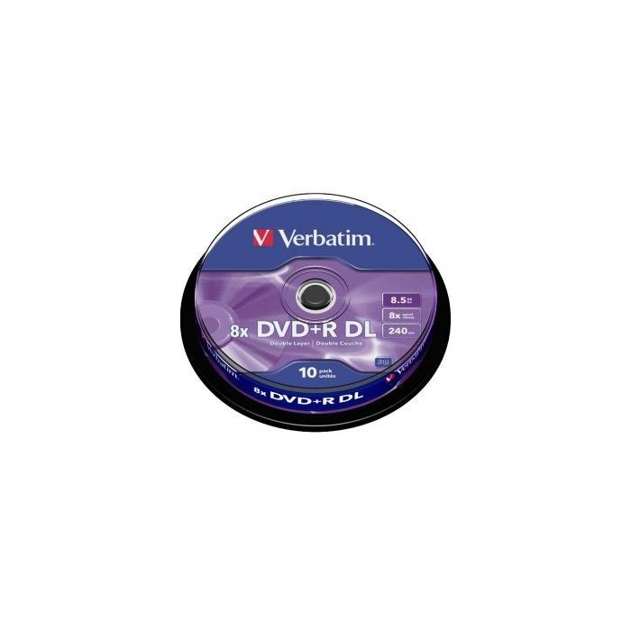 Verbatim DVD+R Doble Capa 8x 8.5GB (Tarrina 10 Uds)