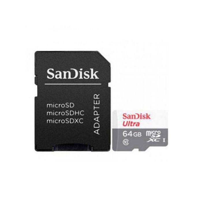 Sandisk Ultra Tarjeta Micro SDXC 64GB UHS-I U1 Clase 10 100MB/s + Adaptador SD