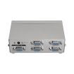 Aisens SVGA Duplicador para 4 Monitores con Alimentacion - Color Plata