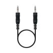 Nanocable Cable Audio Estereo Jack 3.5mm Macho a Jack 3.5mm Macho 0.30m - Color Negro