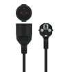Nanocable Cable de Alimentacion Alargador CEE7 Acodado Macho a CEE7 Hembra 10m