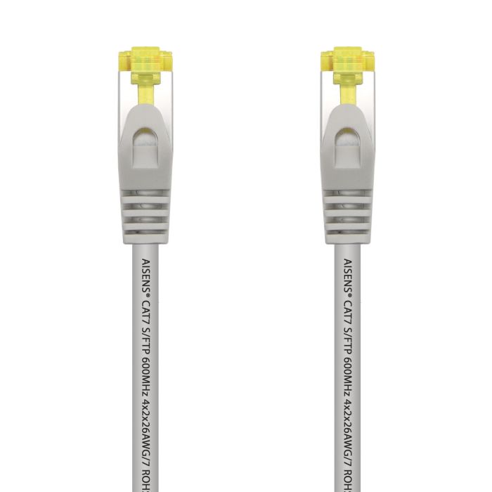 Aisens Cable de Red Latiguillo RJ45 LSZH Cat.7 600 Mhz S/FTP PIMF AWG26 - 3.0M - Color Gris
