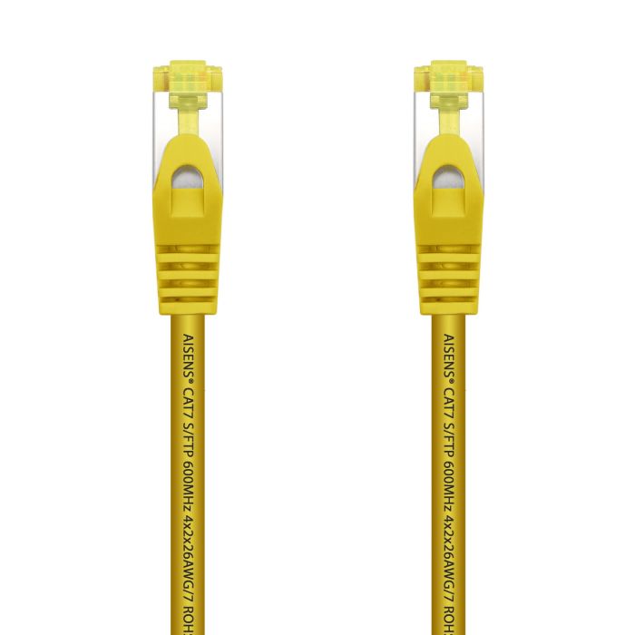 Aisens Cable de Red Latiguillo RJ45 LSZH Cat.7 600 MHz S/FTP PIMF AWG26 - 2.0M - Color Amarillo