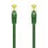 Aisens Cable de Red Latiguillo RJ45 LSZH Cat.7 600 MHz S/FTP PIMF AWG26 - 25cm - Color Verde