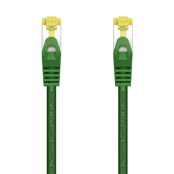 Aisens Cable de Red Latiguillo RJ45 LSZH Cat.7 600 MHz S/FTP PIMF AWG26 - 2.0M - Color Verde