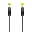 Aisens Cable de Red Latiguillo RJ45 LSZH Cat.7 600 MHz S/FTP PIMF AWG26 - 25cm - Color Negro
