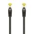 Aisens Cable de Red Latiguillo RJ45 LSZH Cat.7 600 MHz S/FTP PIMF AWG26 - 0.5M - Color Negro