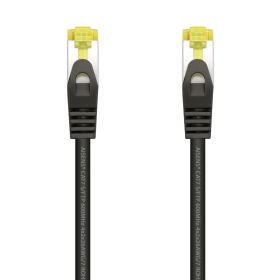 Aisens Cable de Red Latiguillo RJ45 LSZH Cat.7 600 MHz S/FTP PIMF AWG26 - 0.5M - Color Negro
