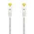 Aisens Cable de Red Latiguillo RJ45 LSZH Cat.7 600 MHz S/FTP PIMF AWG26 - 1.0M - Color Blanco