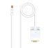 Nanocable Cable Conversor Mini DP Macho a VGA Macho 5m - Color Blanco