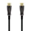 Aisens Cable HDMI V2.1 AOC (Active Optical Cable) Fibra Optica Ultra Alta Velocidad UHS 8K@60Hz 4K@120Hz 4:4:4 48Gbps - A/M-A/M - 100m - Color Negro