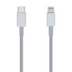 Aisens Cable Lightning a USB-C USB 2.0 - Lightning/M-USB-C/M - 2.0m - Color Blanco