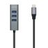 Aisens Hub USB 3.1 USB-C - USB-C Macho a 4xTipo A Hembra - 10cm - Color Gris