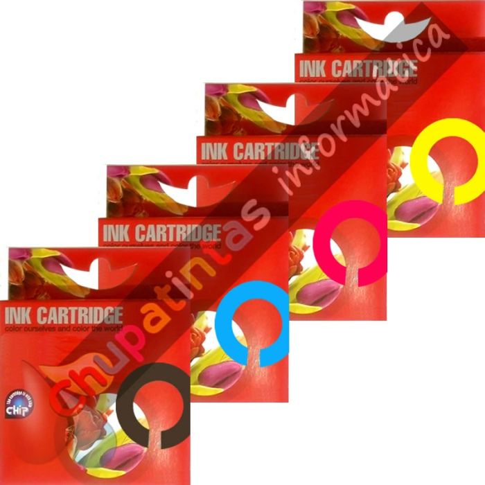 Epson T0615 Pack de 4 Cartuchos de Tinta Genéricos-2