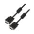 Aisens Cable SVGA con Ferrita - HDB15/Macho-HDB15/Macho - 1.8m - Color Negro