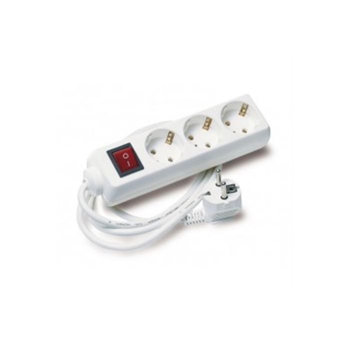 Elbat Regleta Alimentacion - 3x Schukos - Interruptor On/Off - Cable de 1.50m