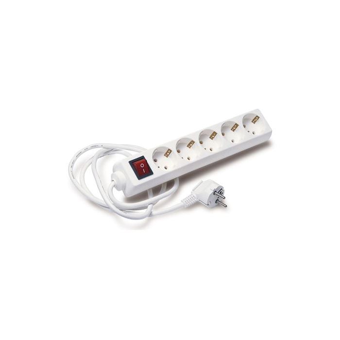 Elbat Regleta Alimentacion - 5x Schukos - Interruptor On/Off - Cable de 1.50m