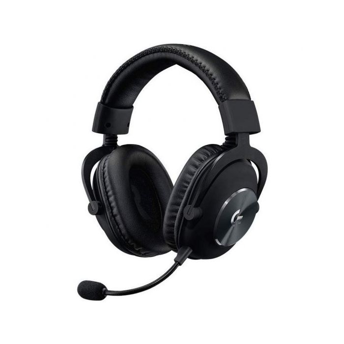 Logitech G Pro X Auriculares Gaming 7.1 con Microfono - Microfono Flexible - Diadema Ajustable - Almohadillas Acolchadas - Altavoces de 50mm - Cable de 2m - Color Negro