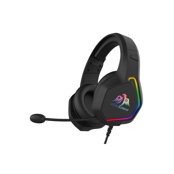 Coolsound G6 Auriculares Gaming con Microfono - USB para Iluminacion LED - Diadema Ajustable - Almohadillas Acolchadas - Controles en Cable - Cable de 2m
