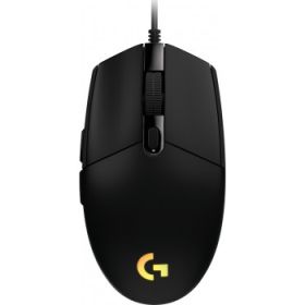 Logitech G203 Lightsync Raton USB 8000dpi - 5 Botones Programables - Iluminacion RGB Lightsync - Uso Diestro - Cable de 2.10m - Color Negro