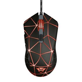Trust Gaming GXT 133 Locx Raton USB 4000dpi - 6 Botones - Iluminacion LED - Cable Trenzado de 1.80m - Uso Ambidiestro - Color Negro