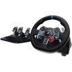 Logitech G29 Driving Force Juego de Volante y Pedales Compatible con PS3, PS4, PS5 y PC - Giro 900º - Efecto Force Feedback - Freno No Lineal - Volante de Aluminio, Cuero y Acero - Pedales Ajustables - Adaptable a Mesa y Soporte