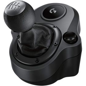 Logitech Driving Force Shifter Palanca de Cambios Compatible con PS4, Xbox One y PC - 6 Velocidades y Marcha Atras - Acero y Cuero - Montaje en Soporte