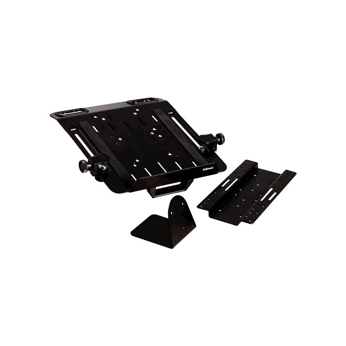 Fellowes Professional Series Accesorio para Soporte de Portatil - Ajustable - Organizacion de Cableado - Rejillas de Ventilacion - Color Negro