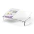 Fellowes Clarity Soporte y Atril de Documentos - Espacio Interior para Complementos - Formatos de Papel A4, A3 - Hasta 6kg - Color Transportes